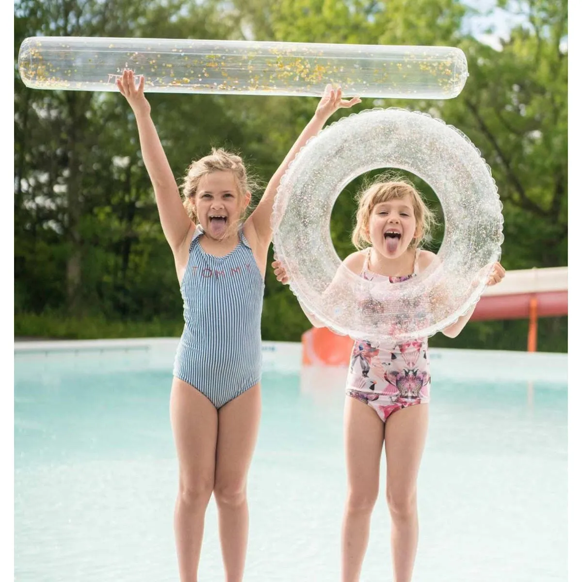 A Little Lovely Company Inflatable Swim Ring Glitter