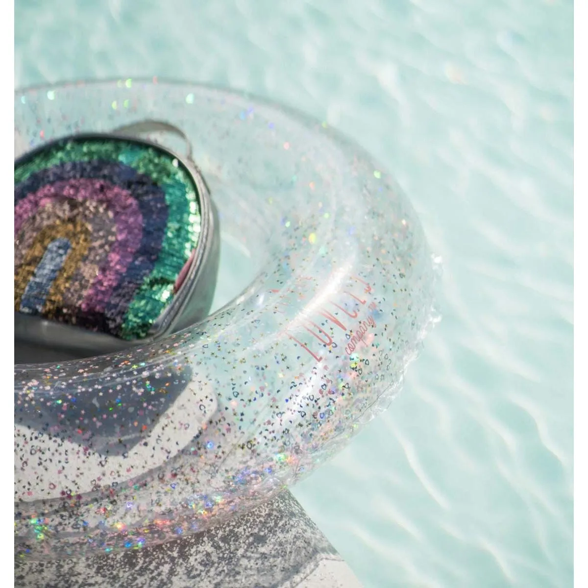 A Little Lovely Company Inflatable Swim Ring Glitter