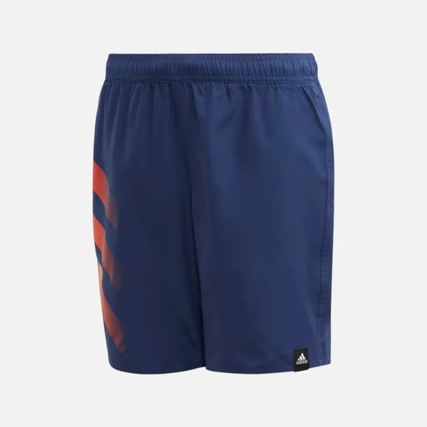 Adidas 3 Stripes Bold Kids Swimming Shorts -Tech Indigo