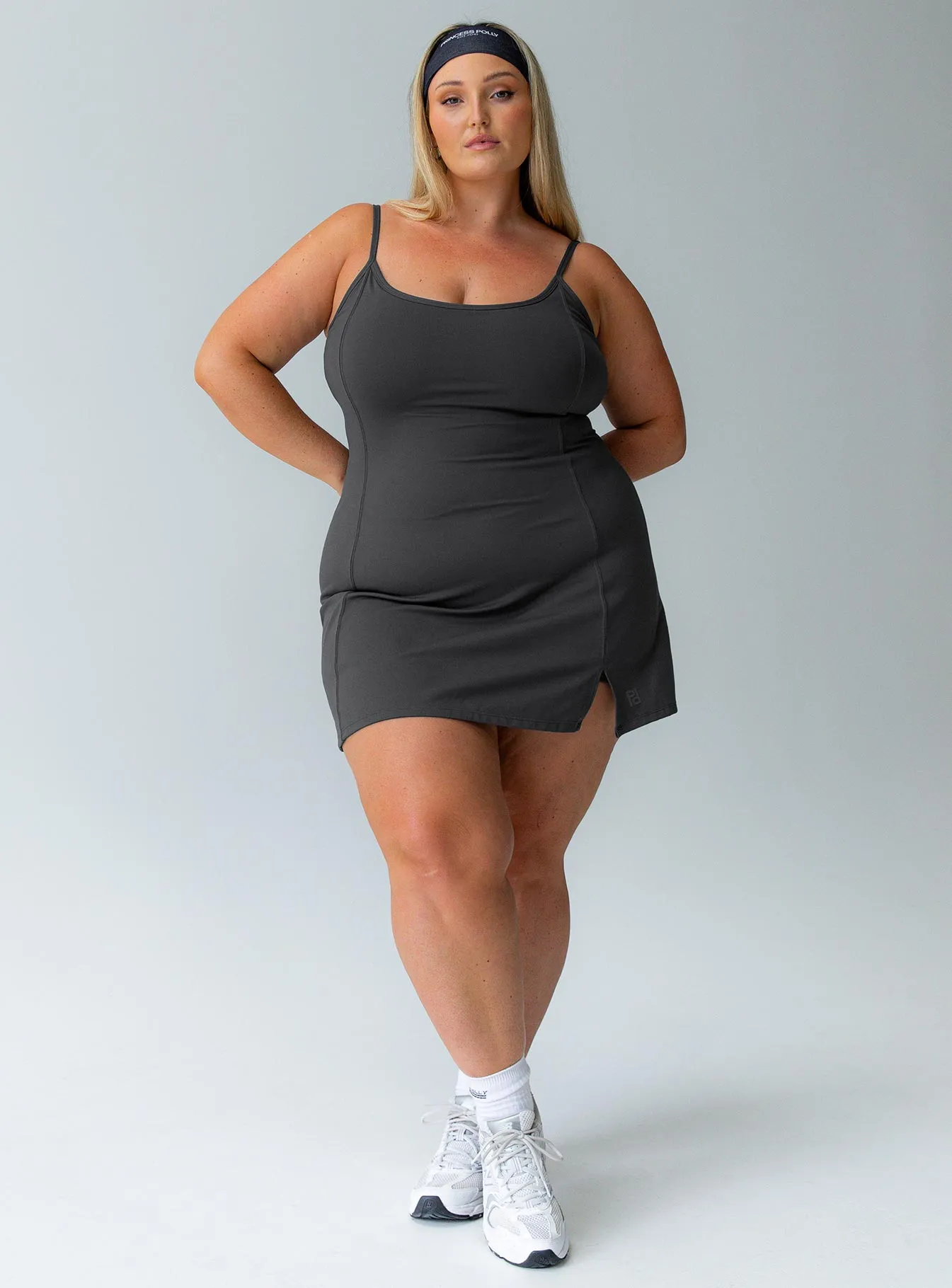 Ambition Activewear Mini Dress Grey Curve