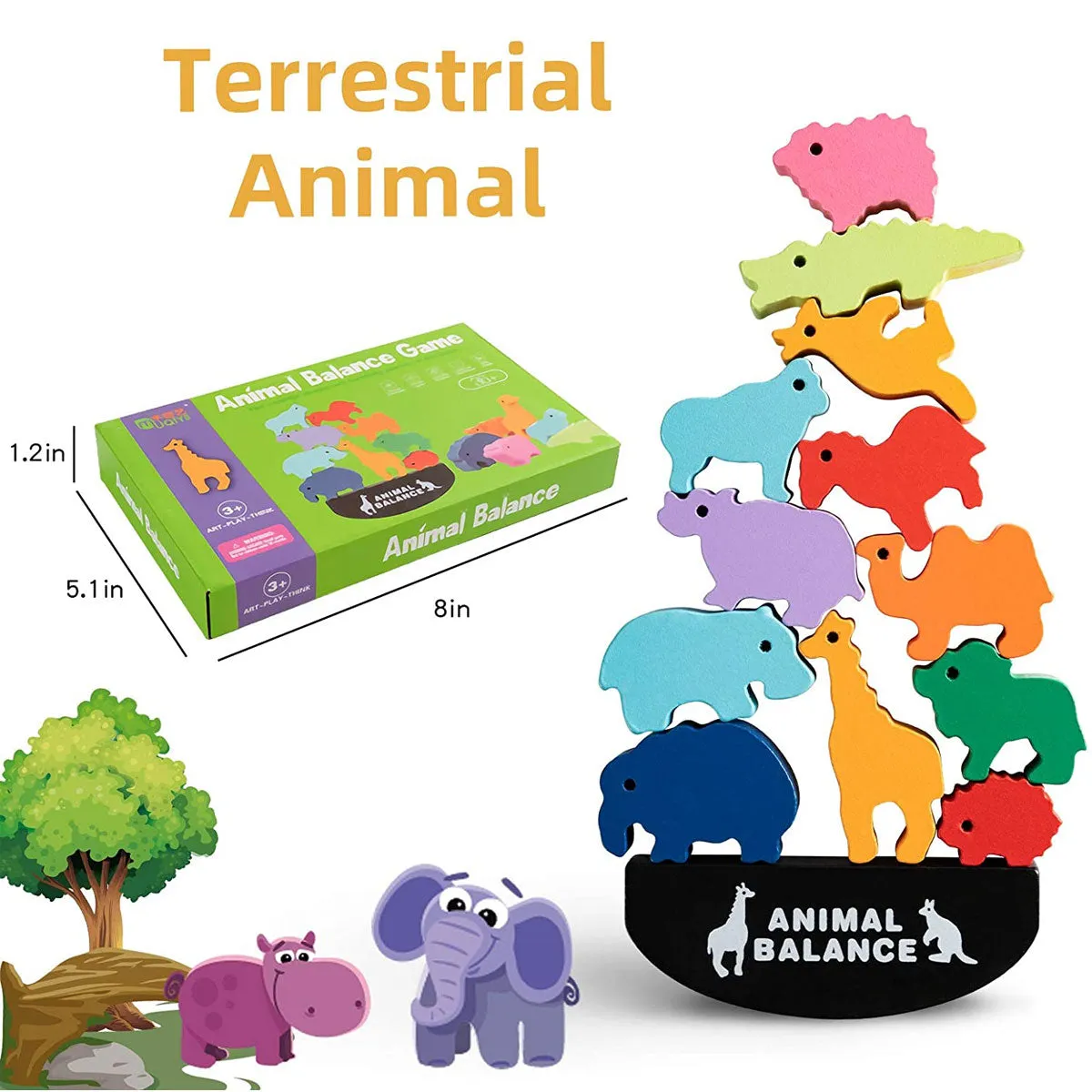 Interactive Animal Balance Game: Fun and Educational Family Activity for All Ages