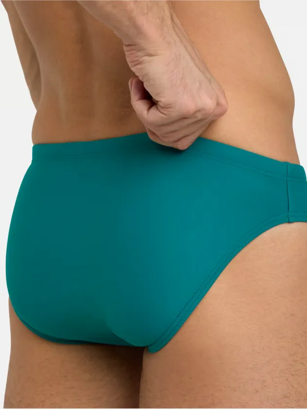 Arena Santamarias men's swimsuit briefs for sea and swimming pool 006449665 green lake-soft green