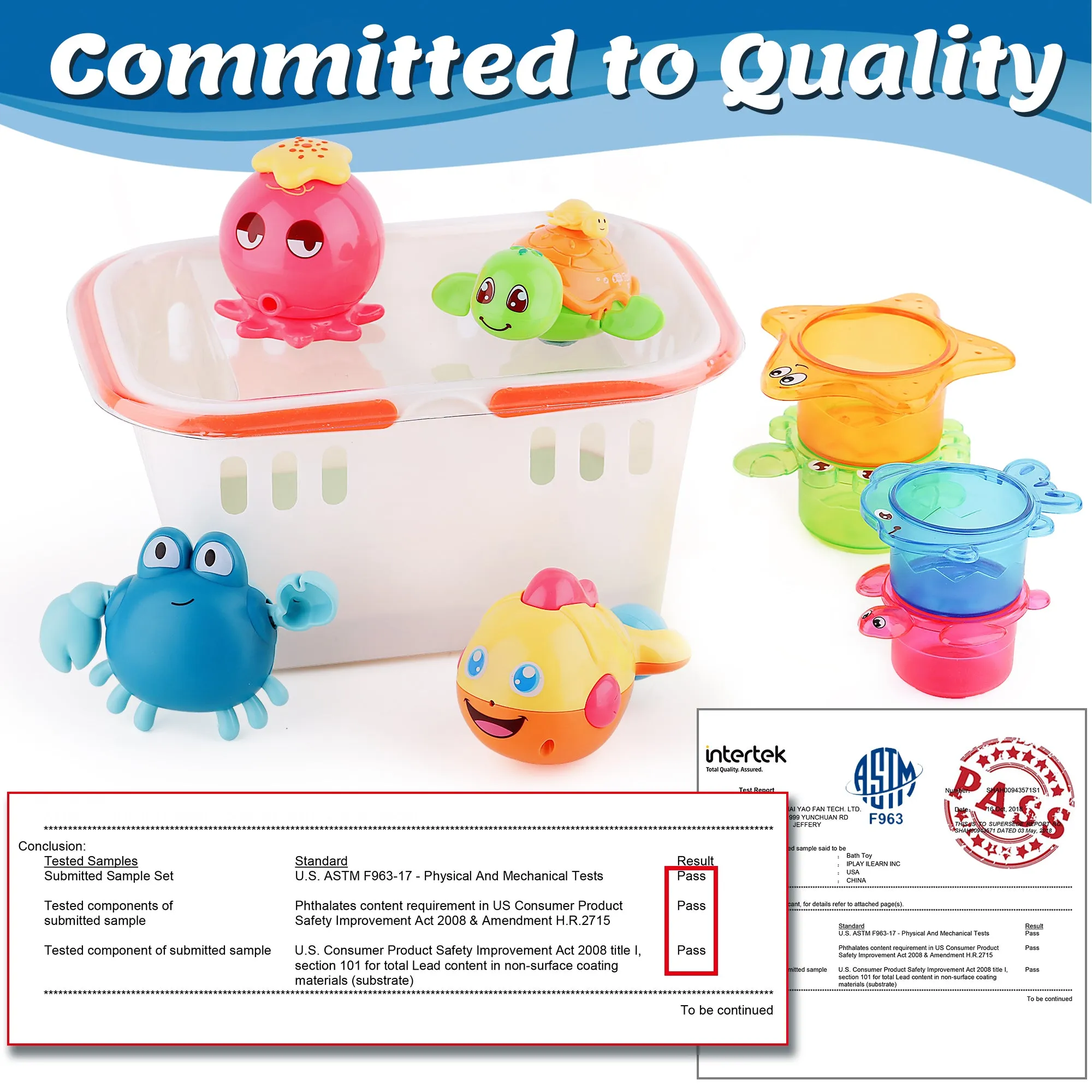 Baby Bath Toys Fun Bath Time Tub Toys & Organizer