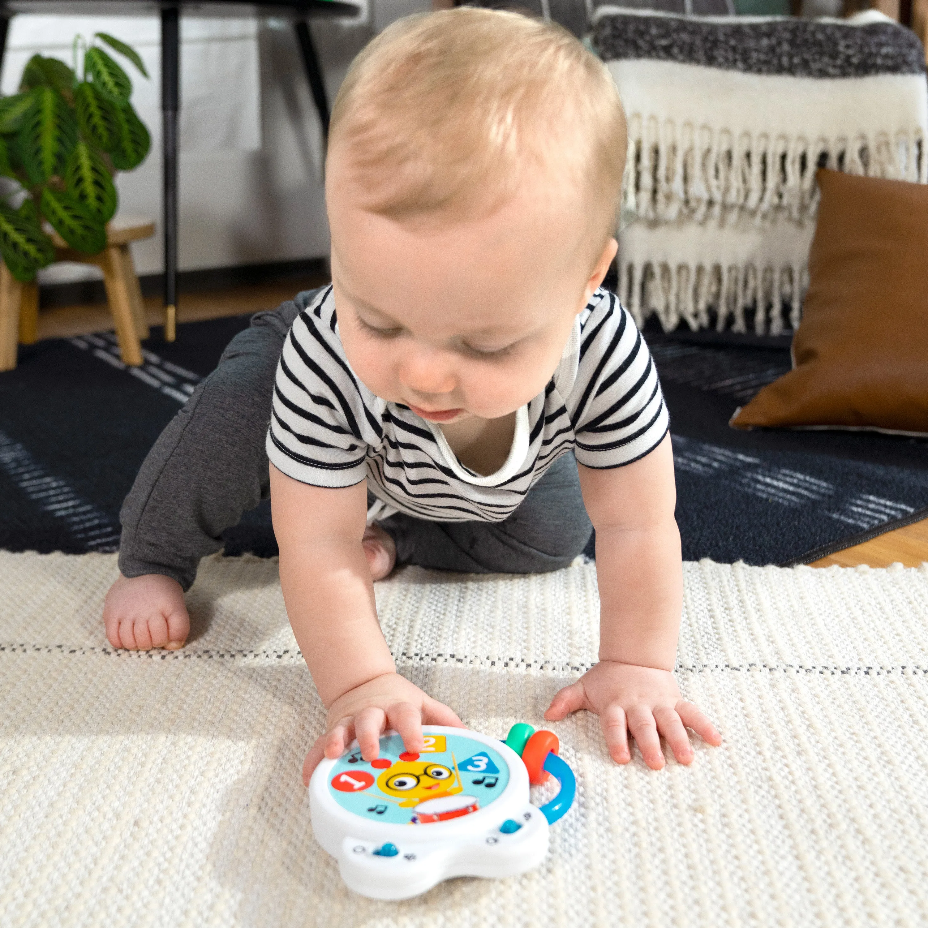 Baby Einstein Tiny Tempo Musical Toy Drum, Ages 3  months