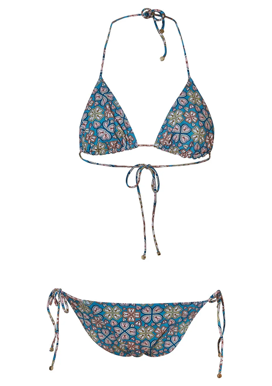 Blue Clover Printed Bikini