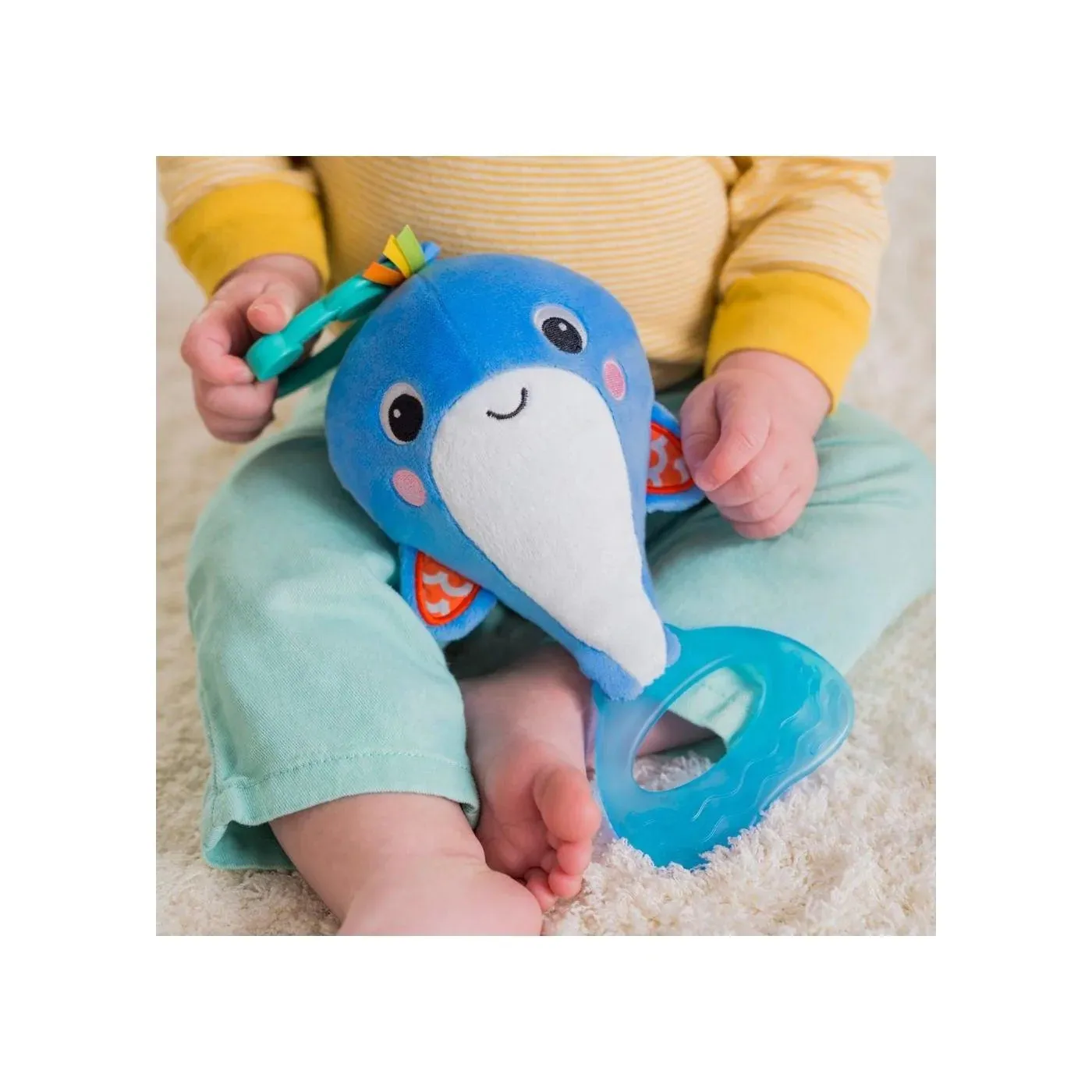 Bright Starts Whale-a-Roo Pull & Shake Activity Toy