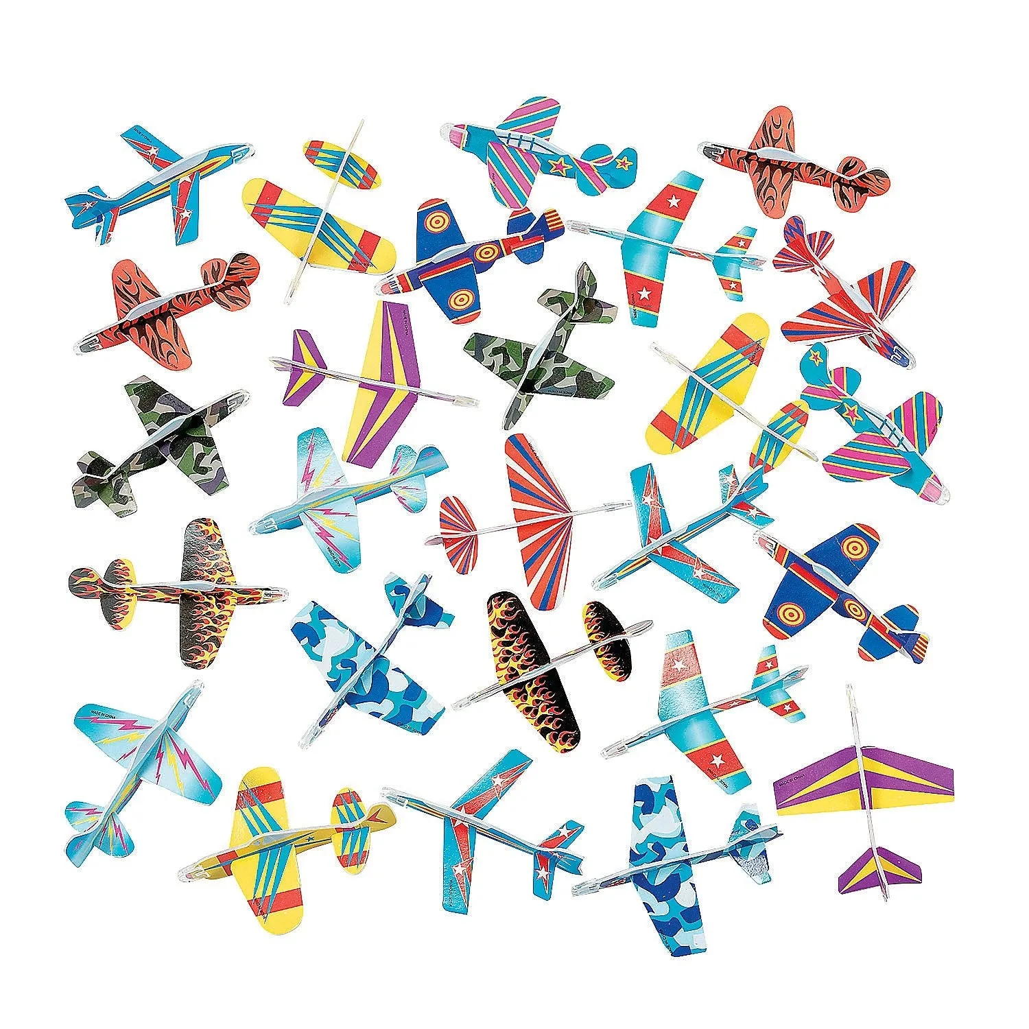 Bulk Colorful Patterns Glider Assortment | 72 ct