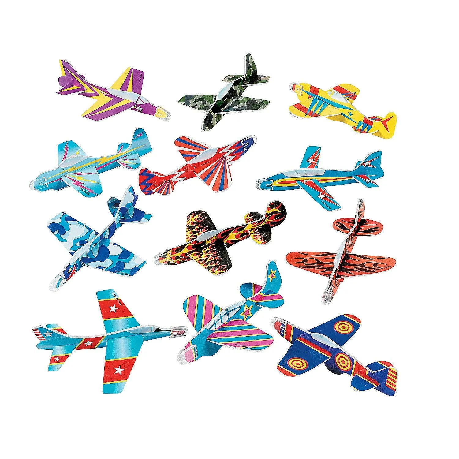 Bulk Colorful Patterns Glider Assortment | 72 ct