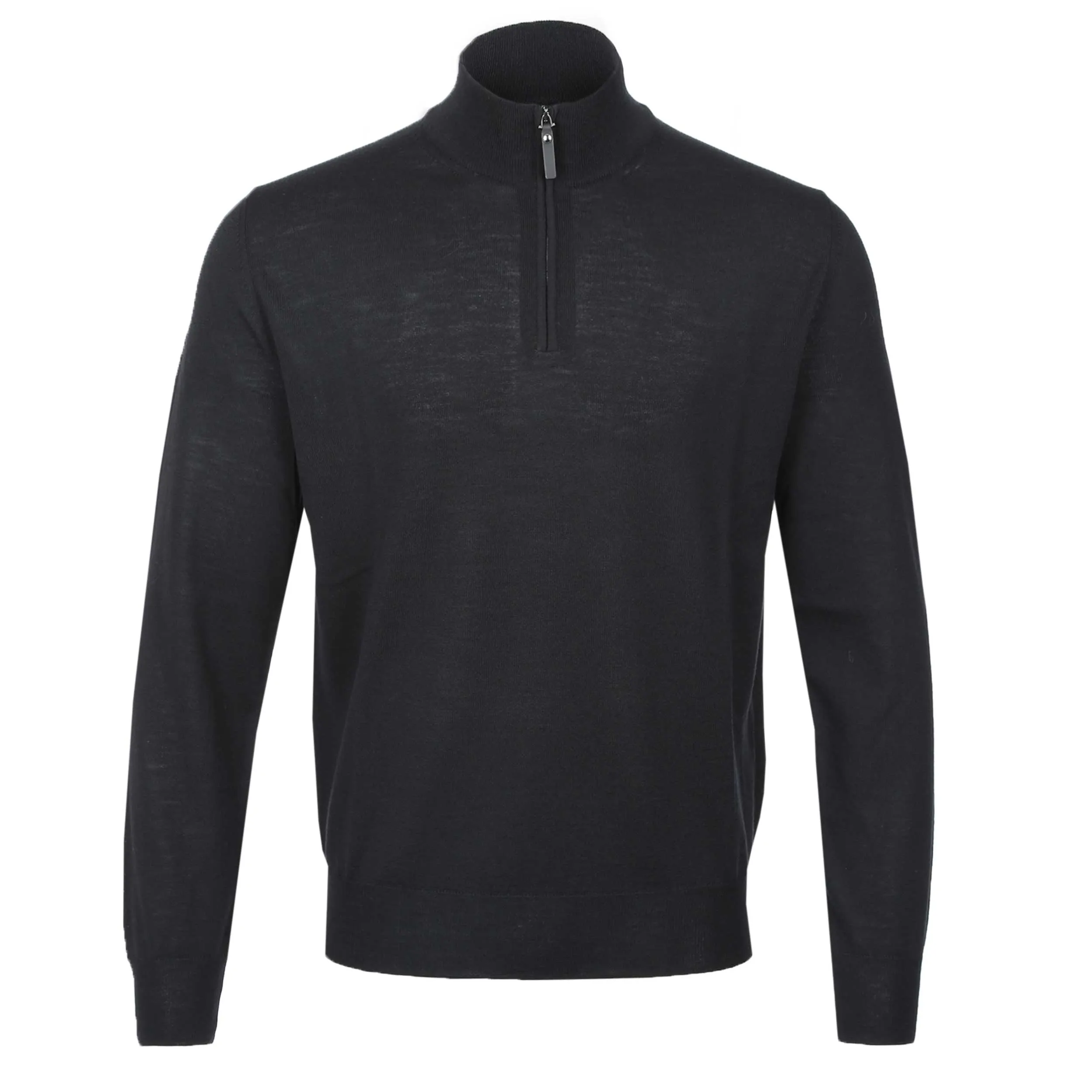 Canali 1/4 Zip Knitwear in Black