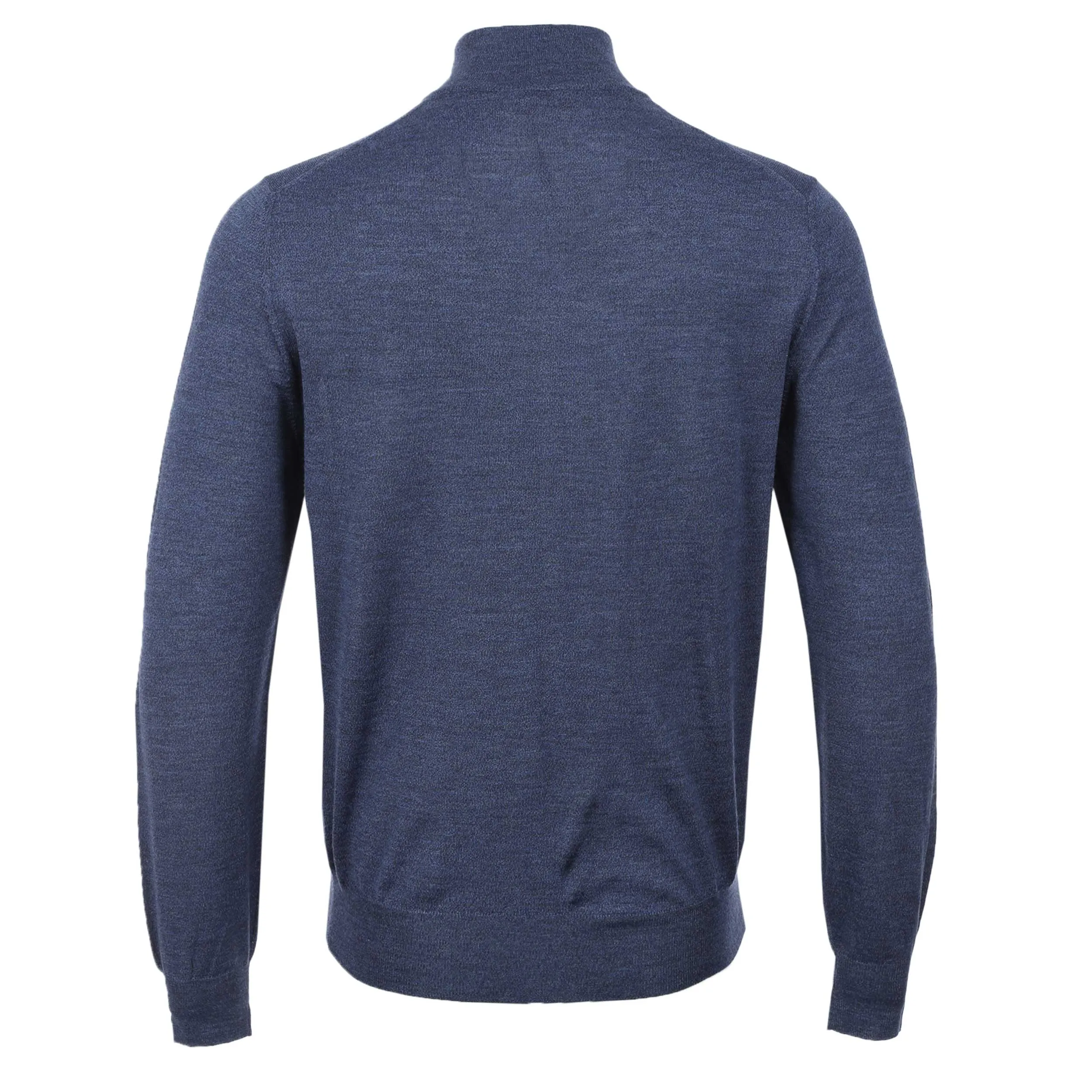 Canali 1/4 Zip Knitwear in Blue Marl