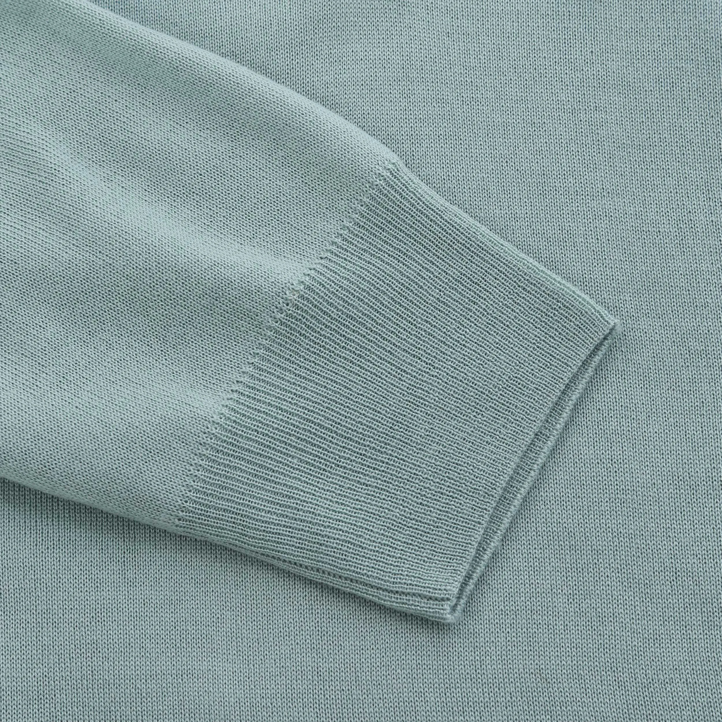 Canali 1/4 Zip Knitwear in Mint Green