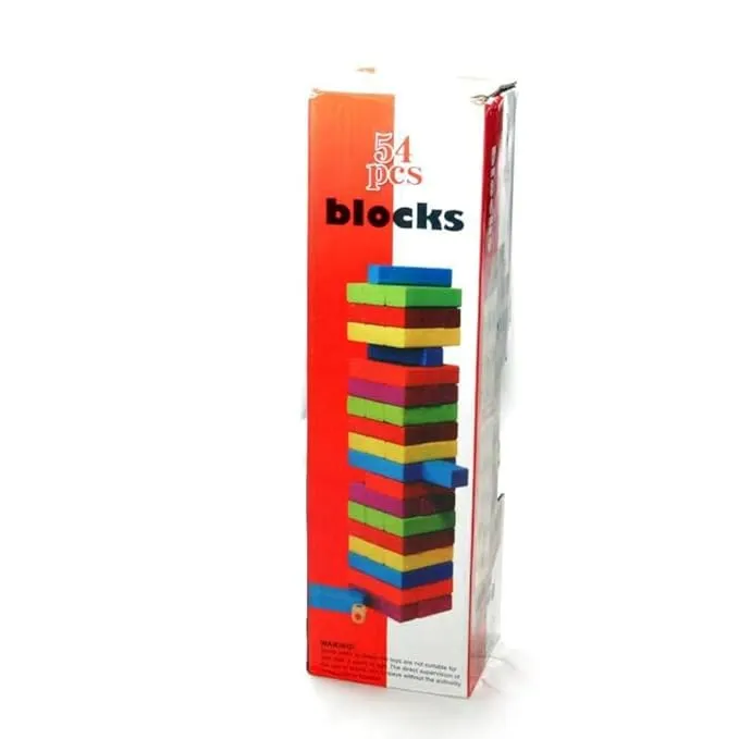 Colorful Wooden Blocks (54Pcs)