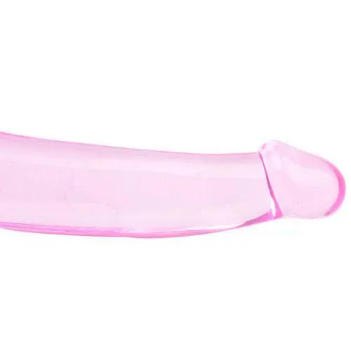 Double Fun Pink Strapless Strap On Dildo