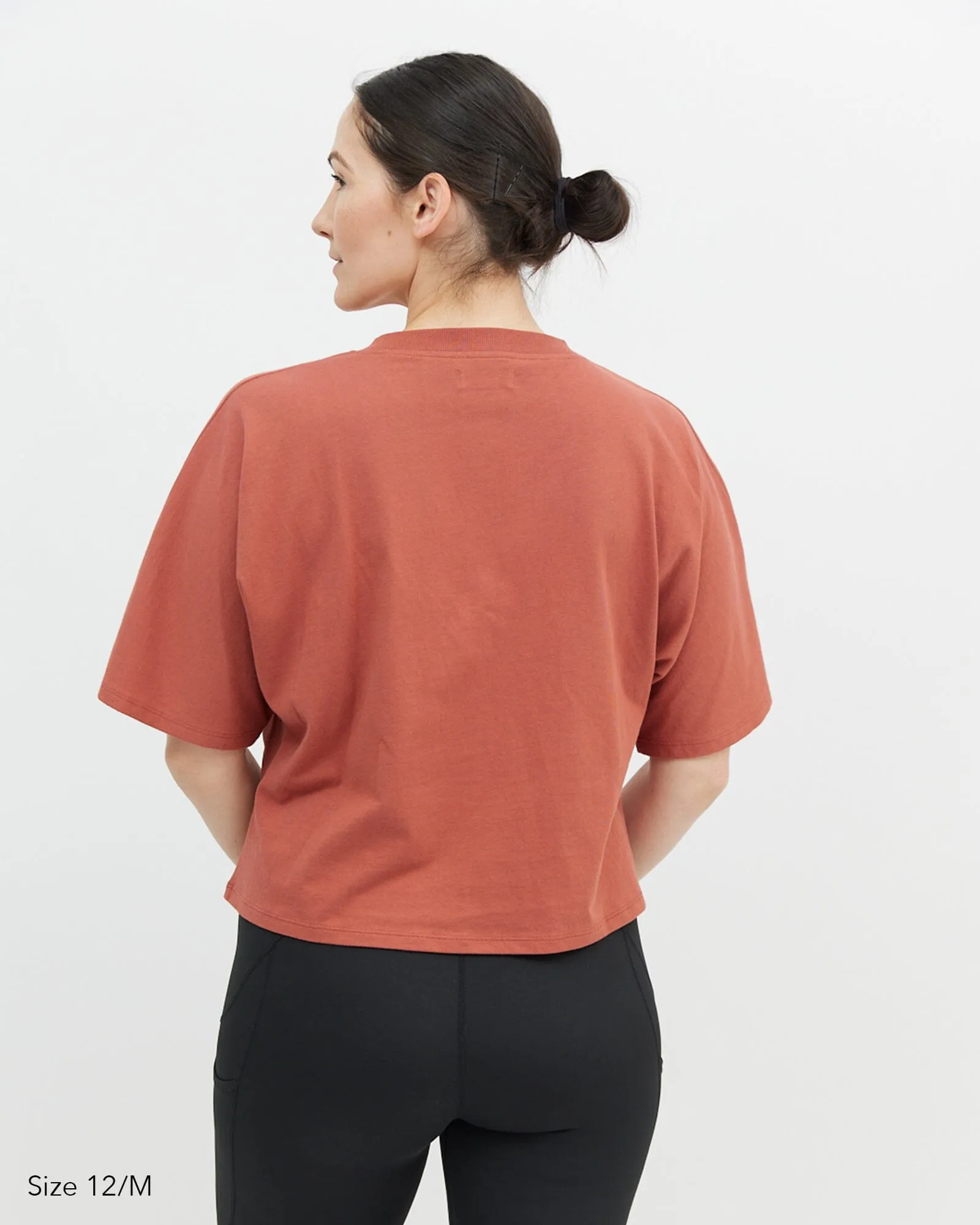 Elm Crop Tee - Rust