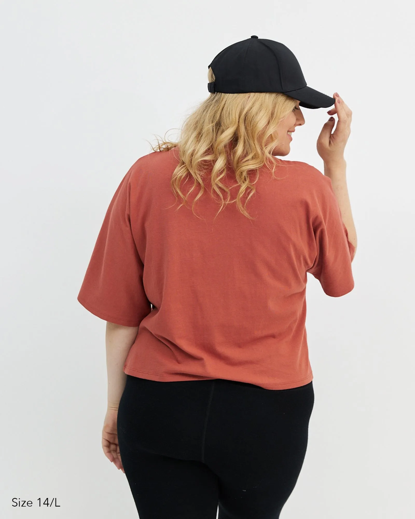 Elm Crop Tee - Rust