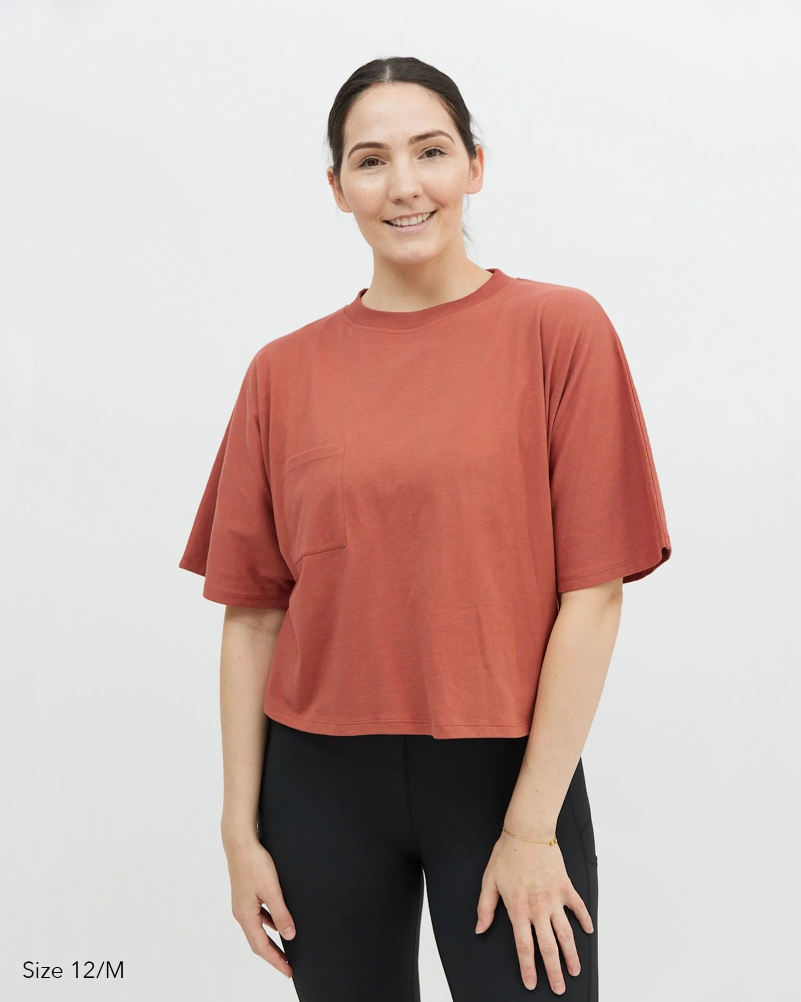 Elm Crop Tee - Rust