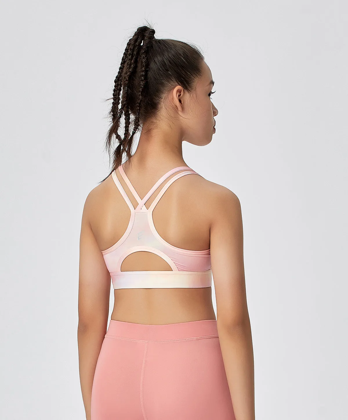 Energized Junior Digital Daydream Printed Strappy Sports Bra