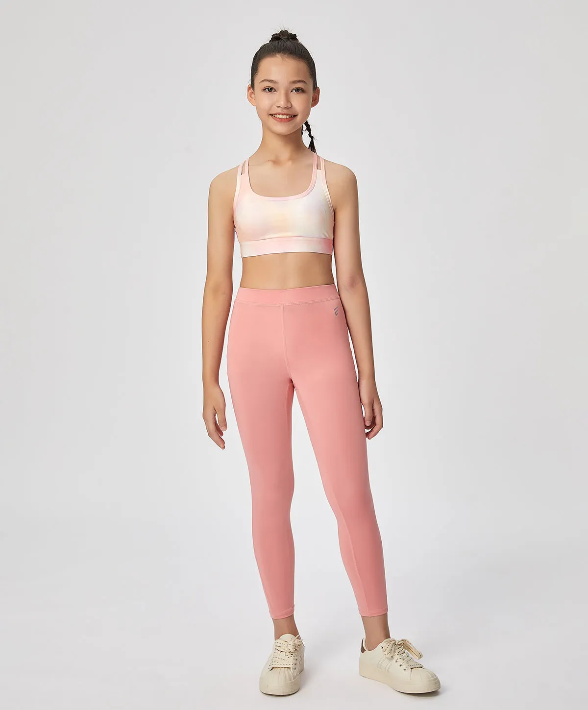 Energized Junior Digital Daydream Printed Strappy Sports Bra