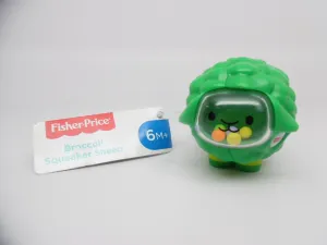 Fisher-Price Broccoli Squeaker Sheep Mini Toy Ages 6m