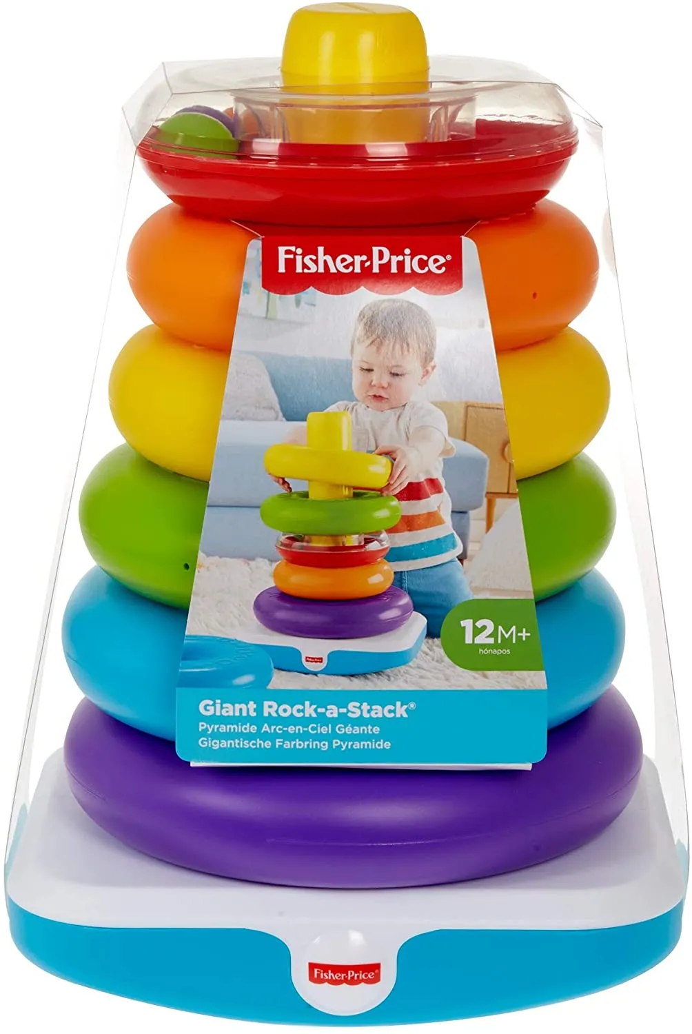 Fisher-Price Giant Rock-a-Stack with 6-Colorful Rings