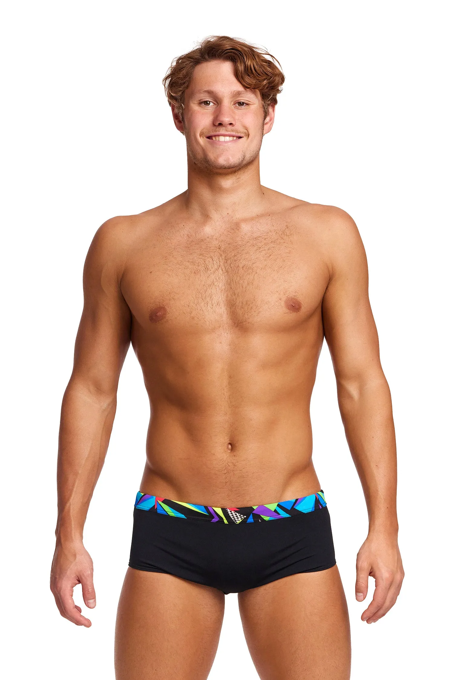 FUNKY TRUNKS Beat it Black Mens Sidewinder Trunks