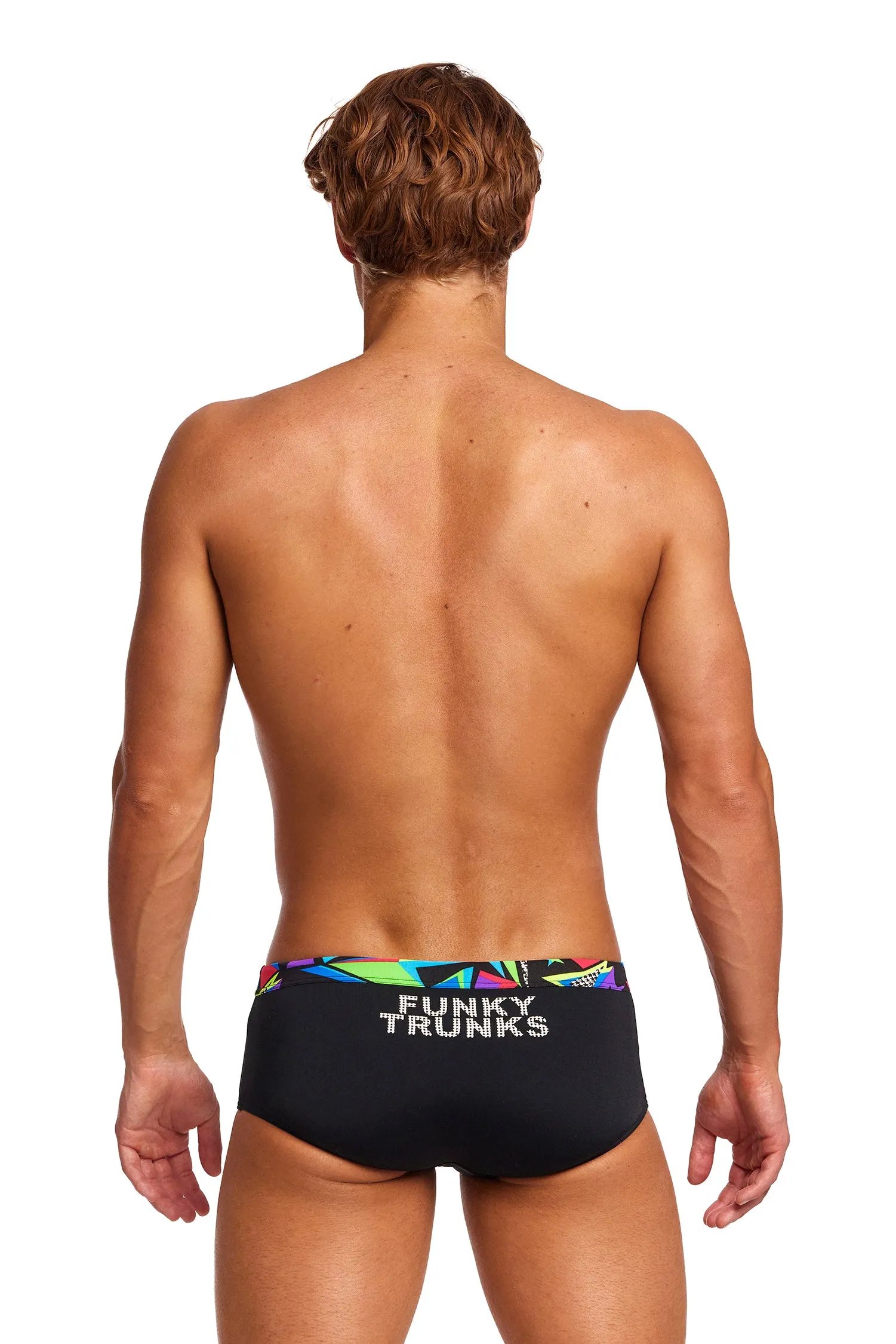 FUNKY TRUNKS Beat it Black Mens Sidewinder Trunks