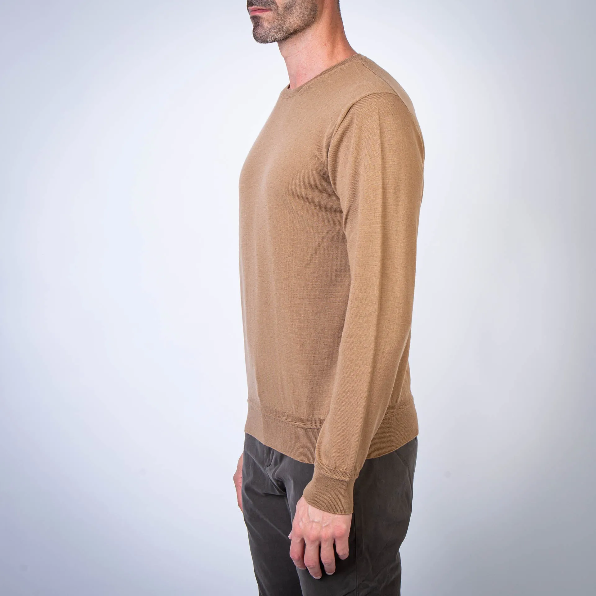 HERNO SWEATER MG000139U-70165 2157 CAMEL