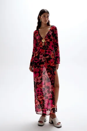 Hotline Maxi Dress Hibiscus Pink