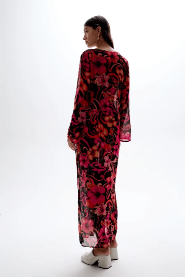 Hotline Maxi Dress Hibiscus Pink