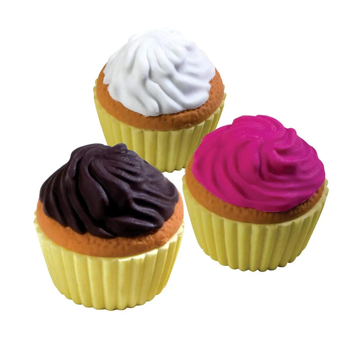 Kicko Scented Cupcake Erasers - Collection of Novelty Erasers in Fruity Scent - Sweet