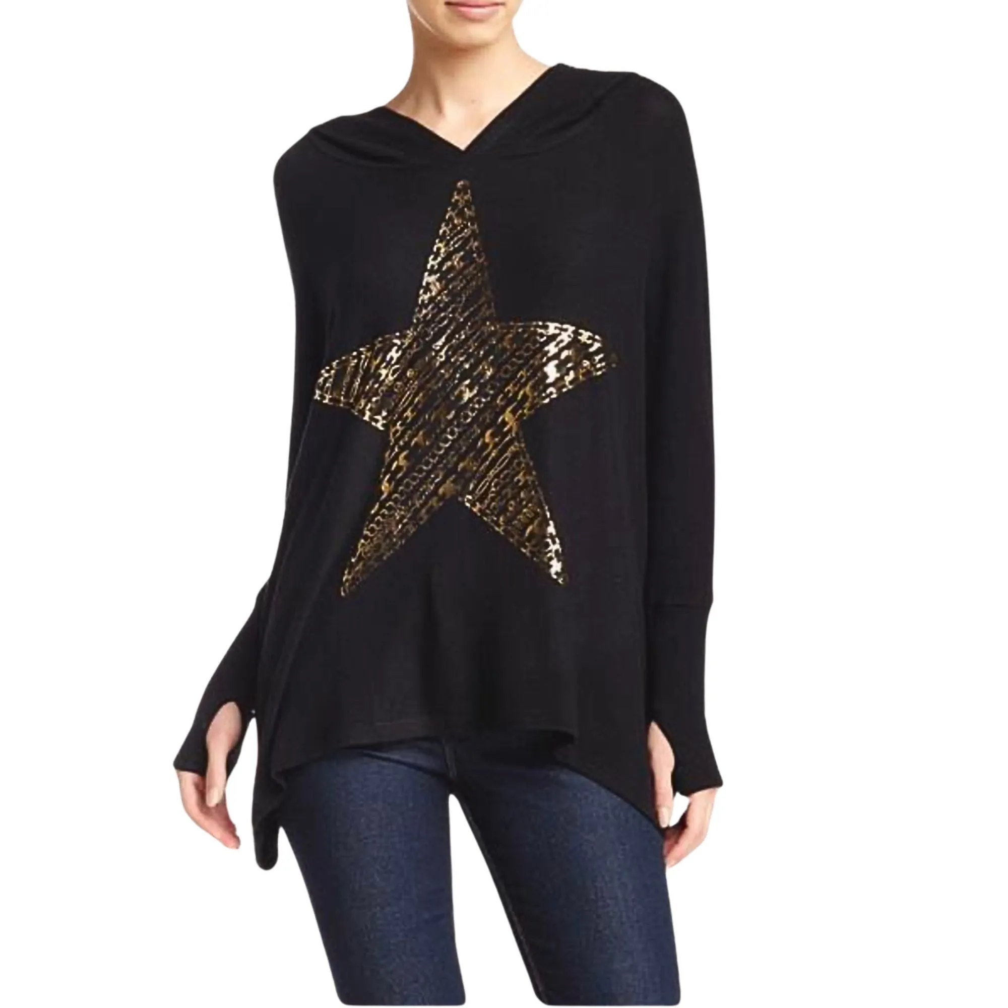 Lauren Moshi Golden Stars Hoodie