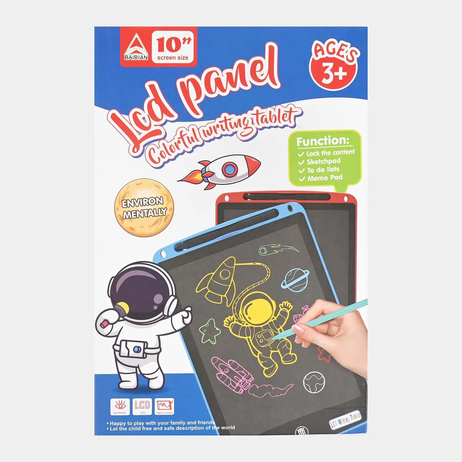 LCD Colorful Writing Tablet For Kids | 10