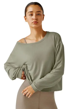 Let Loose Pullover, Grey Sage