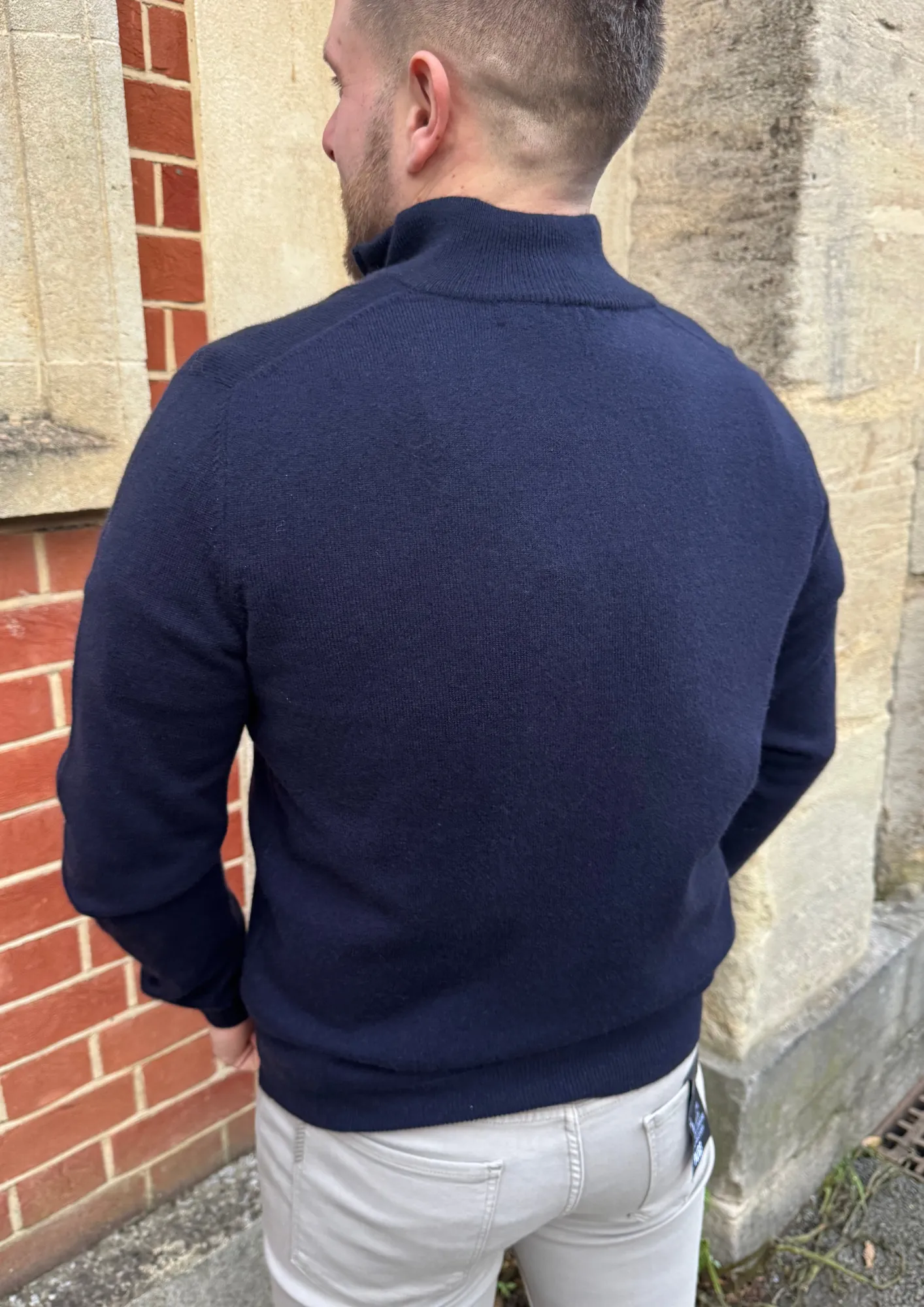 Max Half Zip Knit Navy