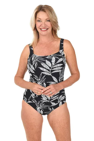 Midnight Reflections Shirred One-Piece Swimsuit