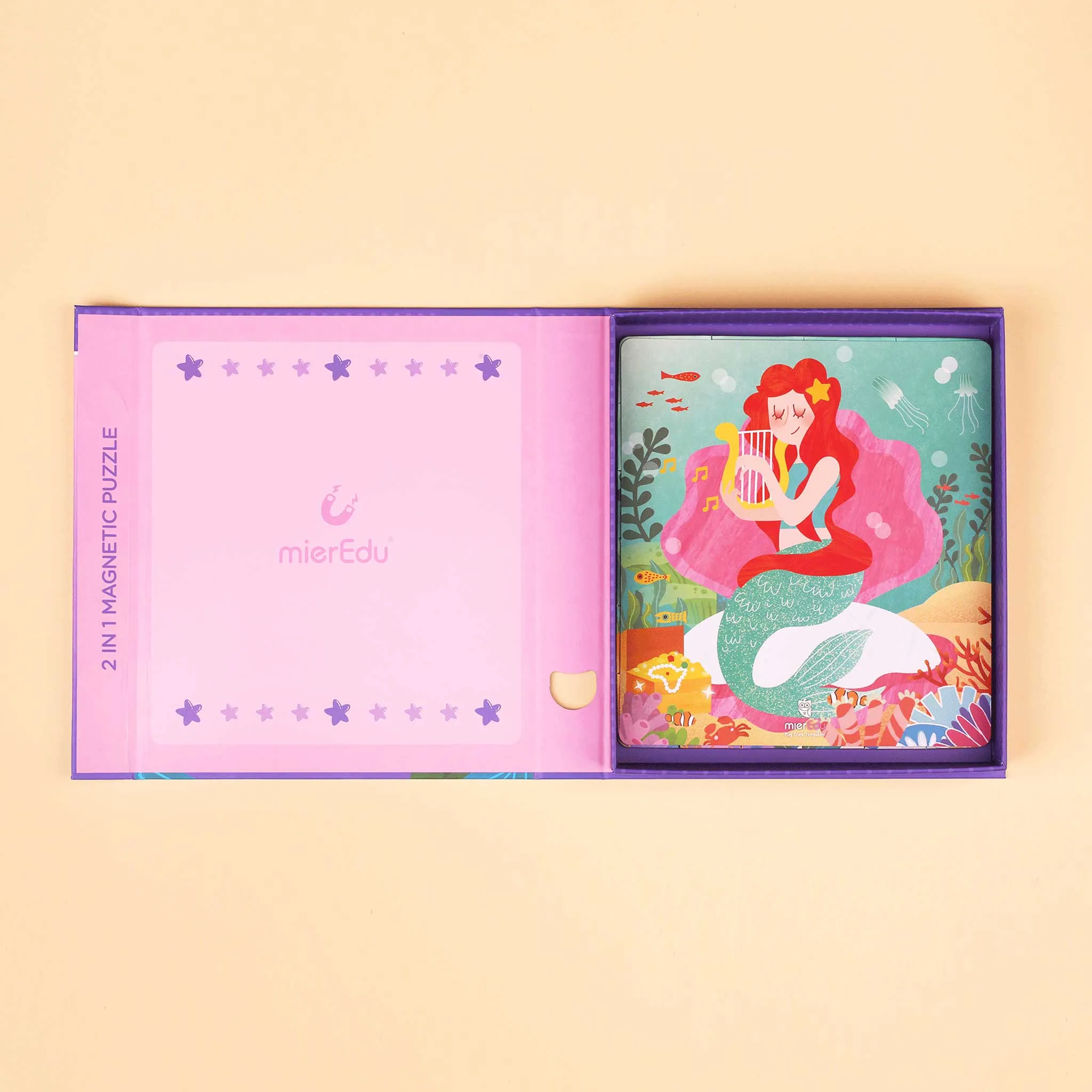 Mieredu 2 In 1 Magnetic Puzzle - Unicorn & Mermaid