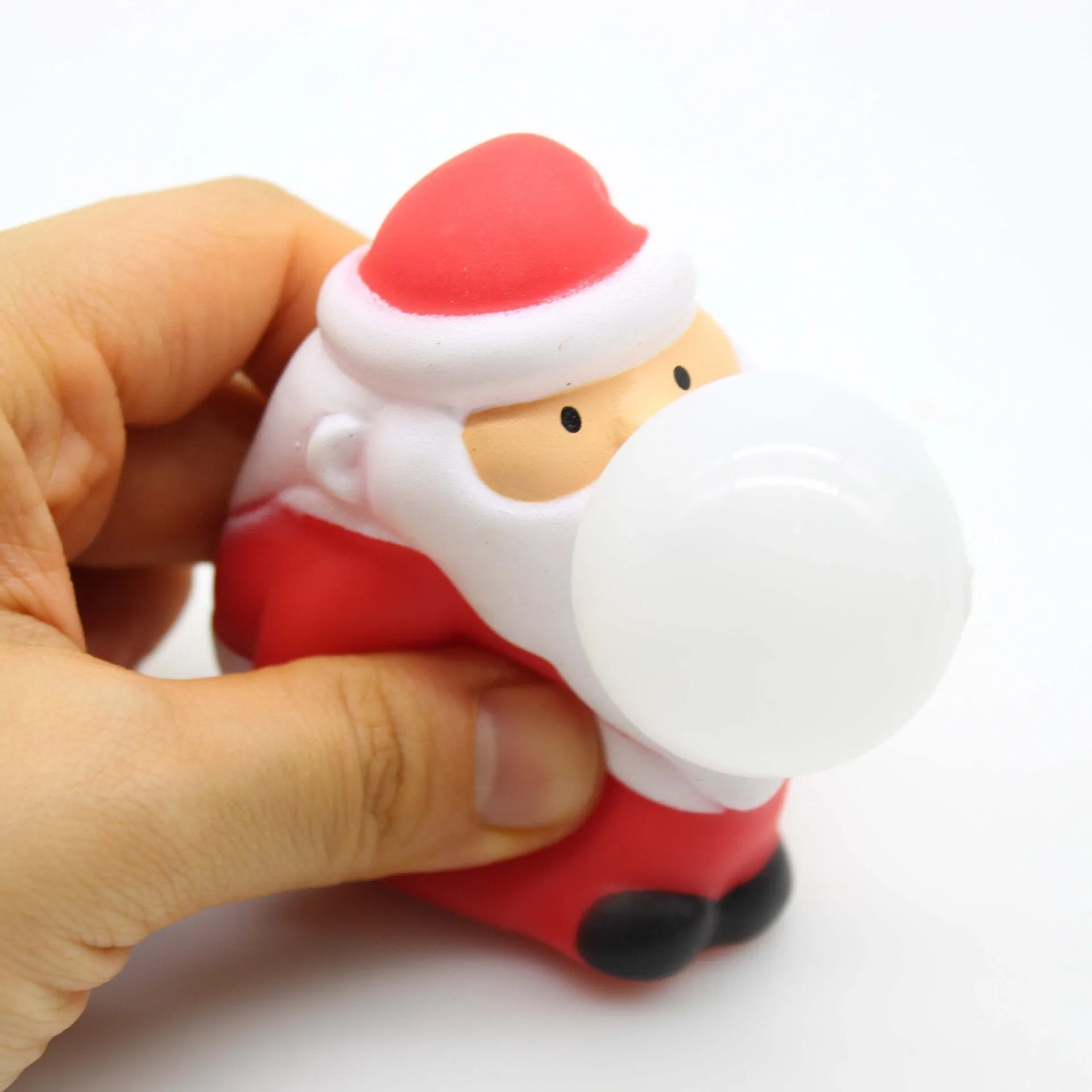 New Christmas Squeeze Toys Extrusion Blowing Bubble Pinch Toy Kids Stress Relief Fidget Toy Santa Claus Elk Snowman Pinching Toy