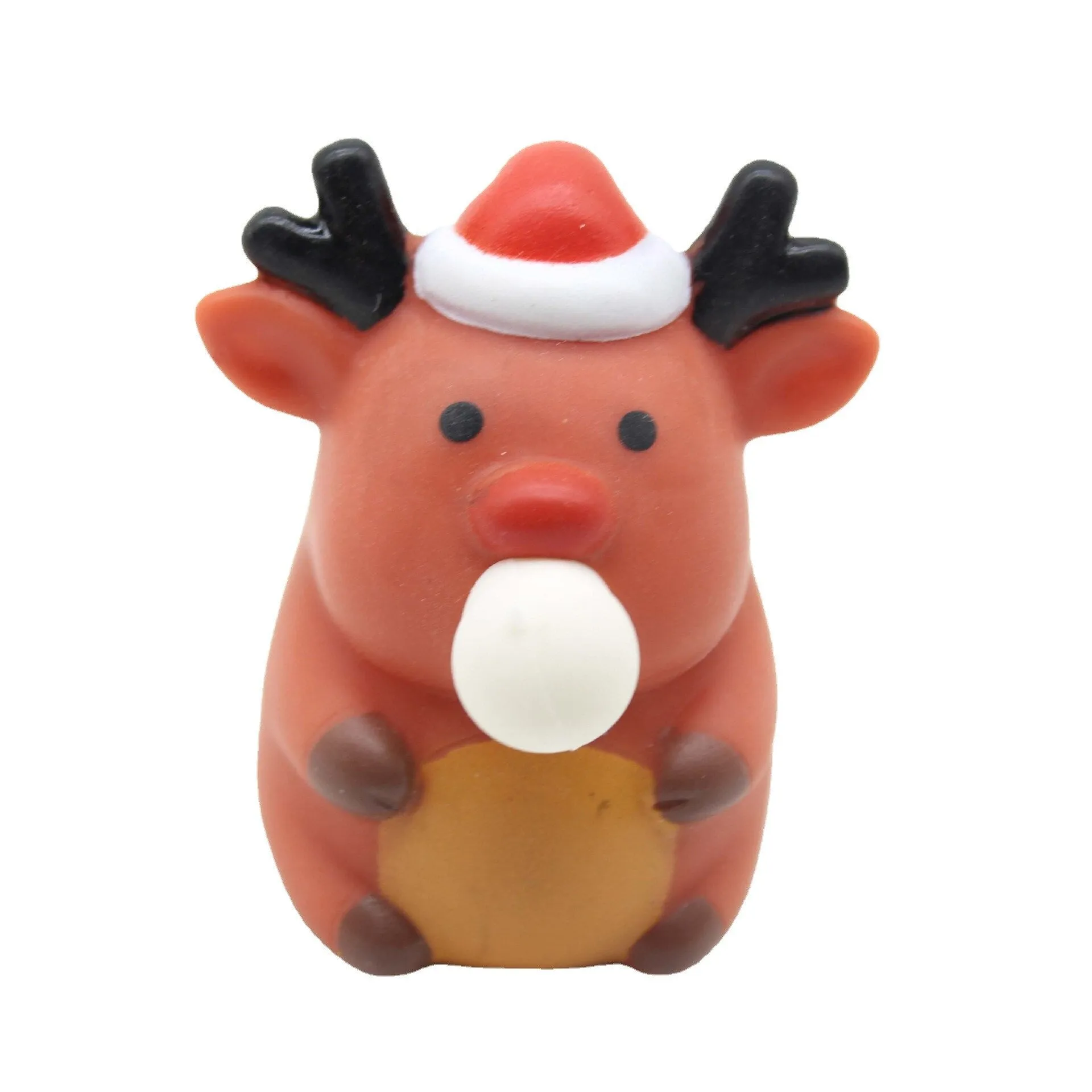 New Christmas Squeeze Toys Extrusion Blowing Bubble Pinch Toy Kids Stress Relief Fidget Toy Santa Claus Elk Snowman Pinching Toy