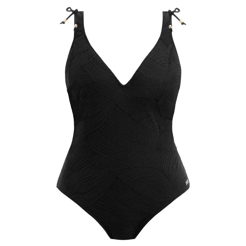 Ottawa One Piece Swimsuit Plunge Black - Fantasie Swim