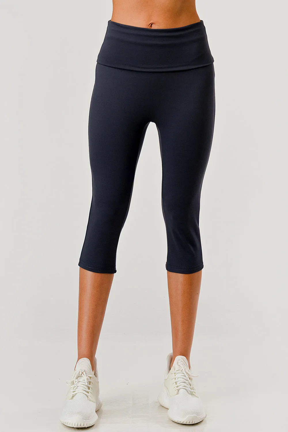 Pillowy Soft Fold Over High Waist Leggings - Graphite