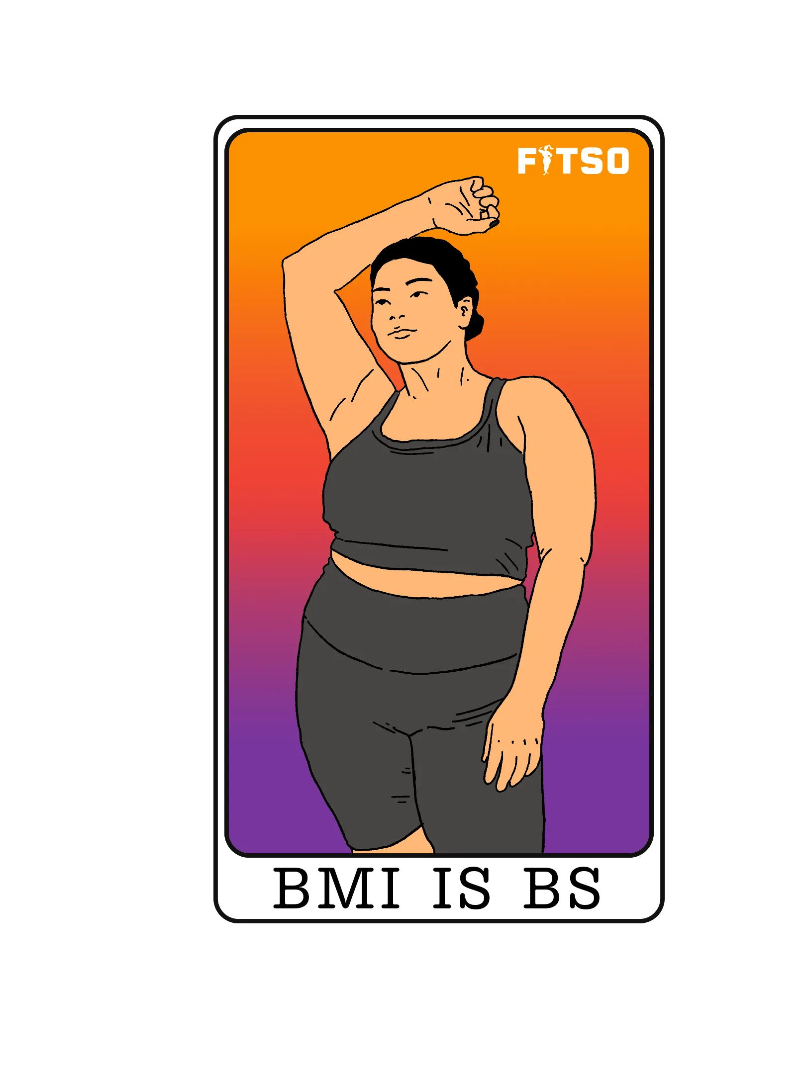 "BMI is BS" Sticker