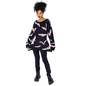 RULE THE NIGHT JUMPER - BLACK/PINK