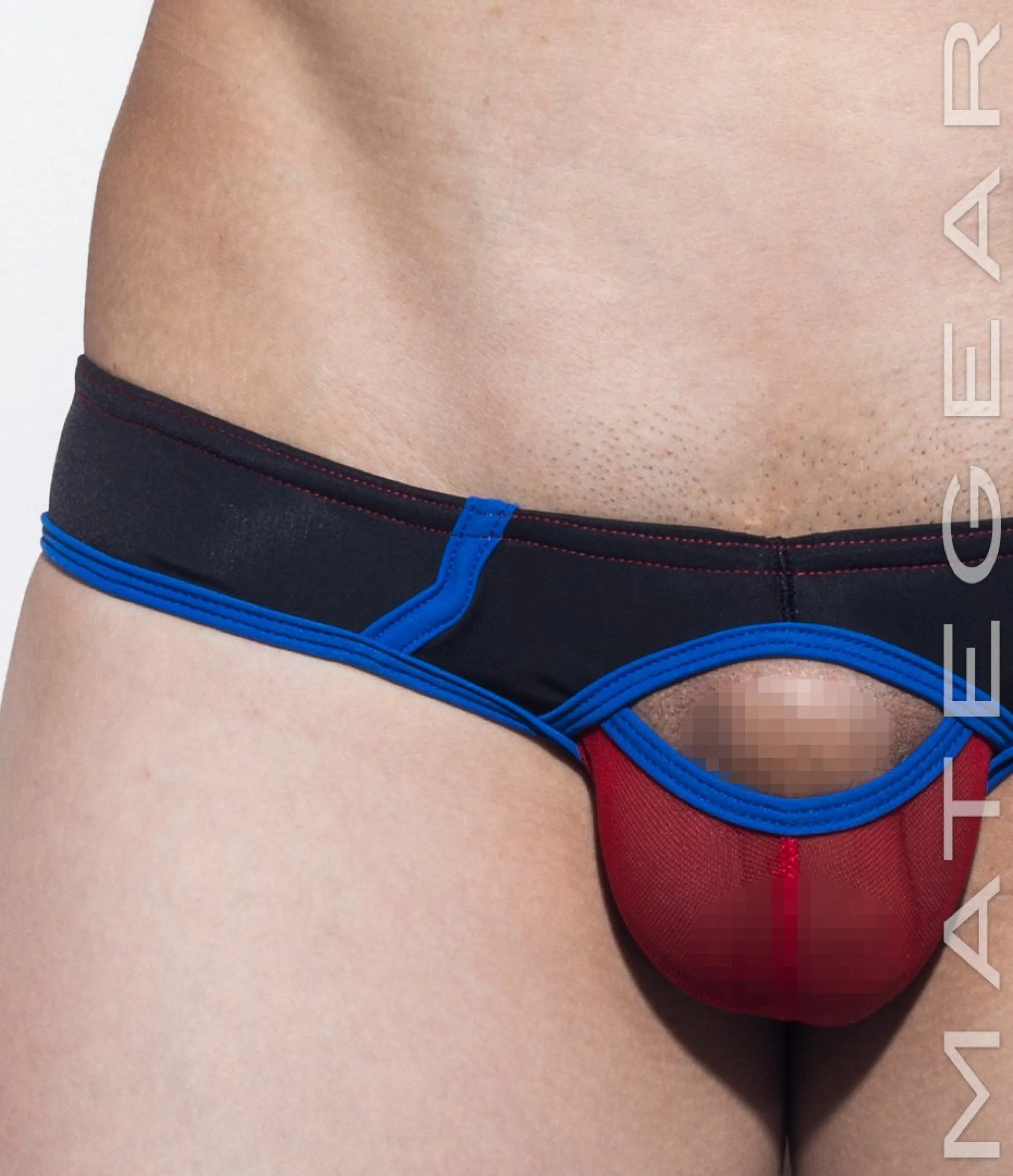 Sexy Men's Swimwear Xpression Mini Swim Pouch Squarecut - Ka Ha IV (Open Front Panel)