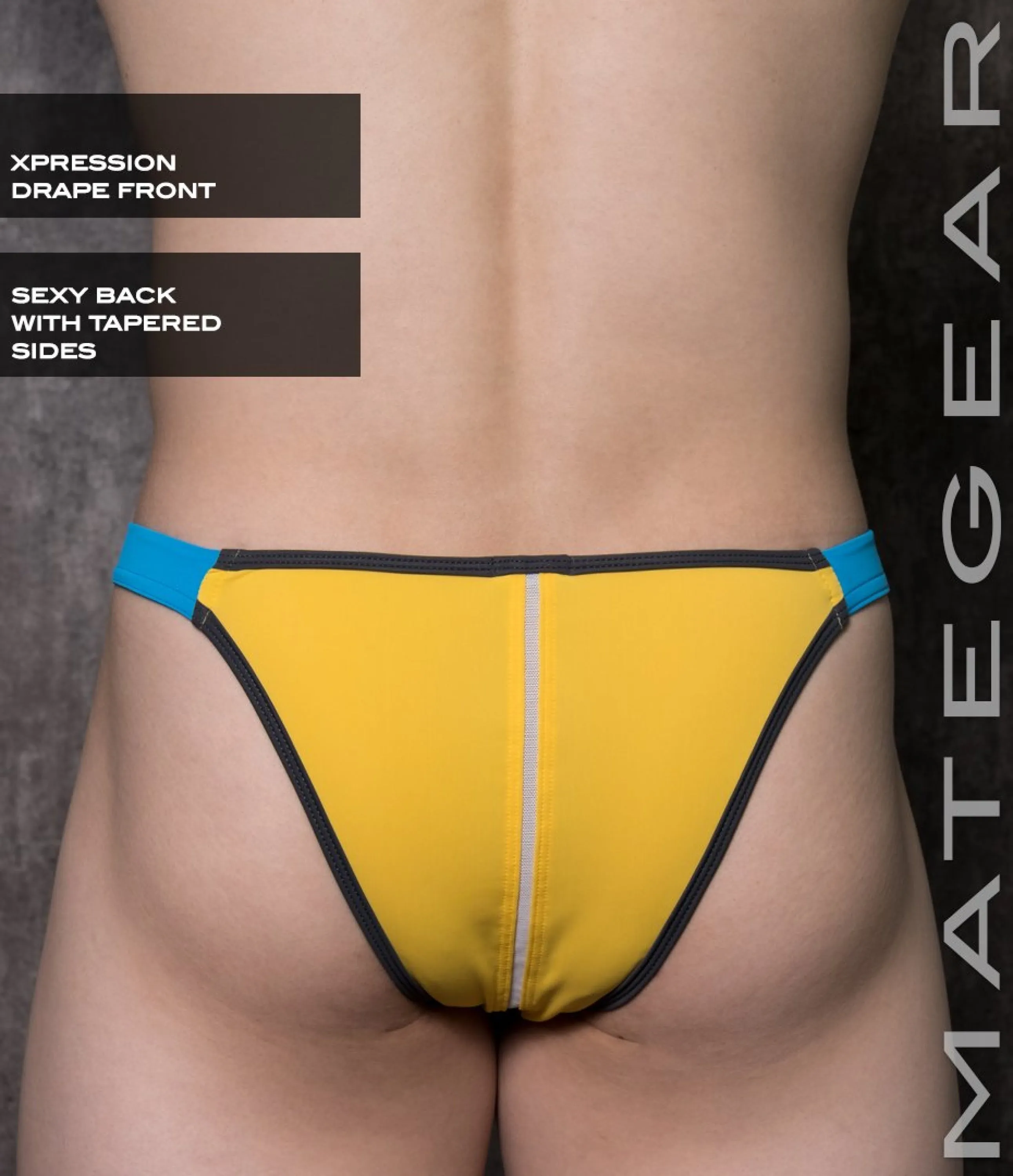 Sexy Mens Swimwear Xpression Ultra Swim Bikini - Yun Hoe (Drape Front)