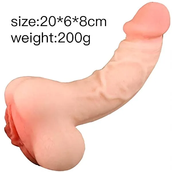 Silicone Pcoket Pussy Penis Sleeve Realistic Dildo - 3D Lifelike Textured Male Masturbator Sweatshirt