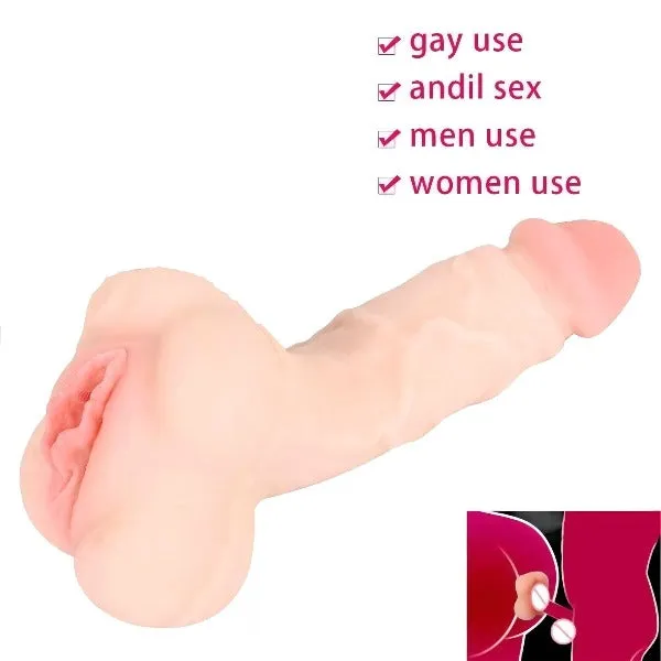 Silicone Pcoket Pussy Penis Sleeve Realistic Dildo - 3D Lifelike Textured Male Masturbator Sweatshirt