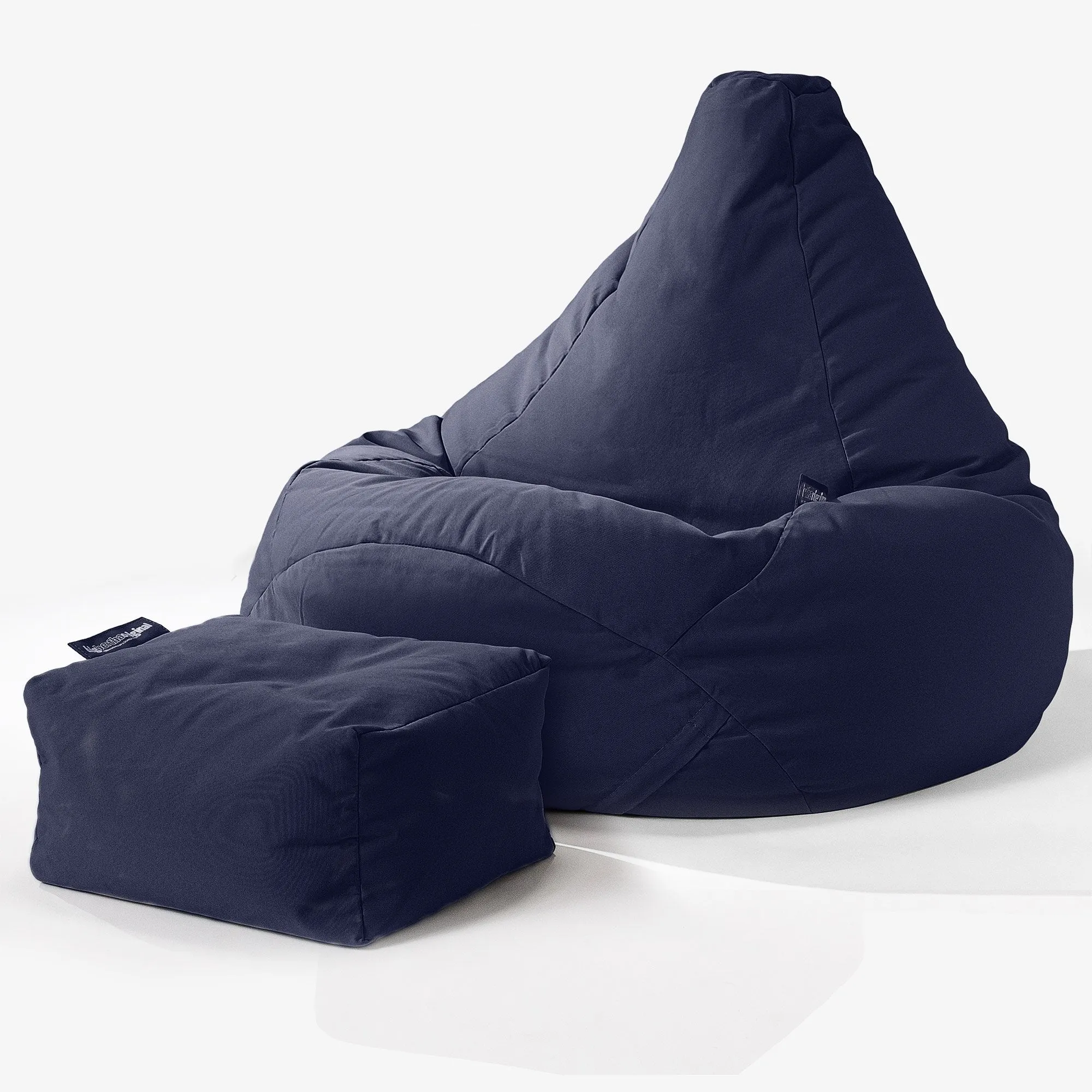 SoleiStorm™ Ultra 2000 h  Outdoor Highback Bean Bag Chair - Olefin Navy