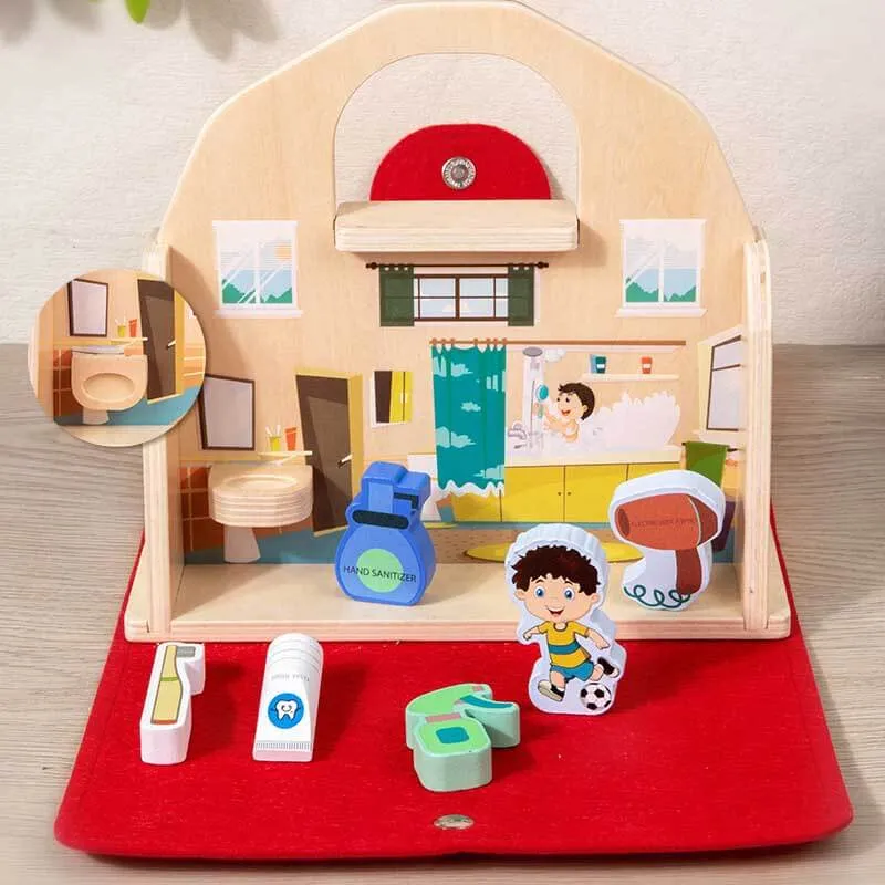 Wooden Portable Kitchen Toys