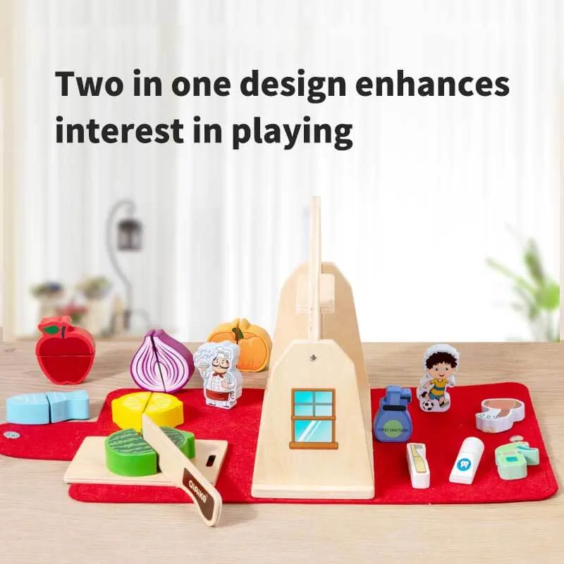 Wooden Portable Kitchen Toys